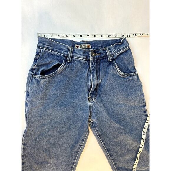 Vintage Embroidered Gasoline Jeans Floral 100% Cotton - Girls Size 14 - Picture 7 of 12